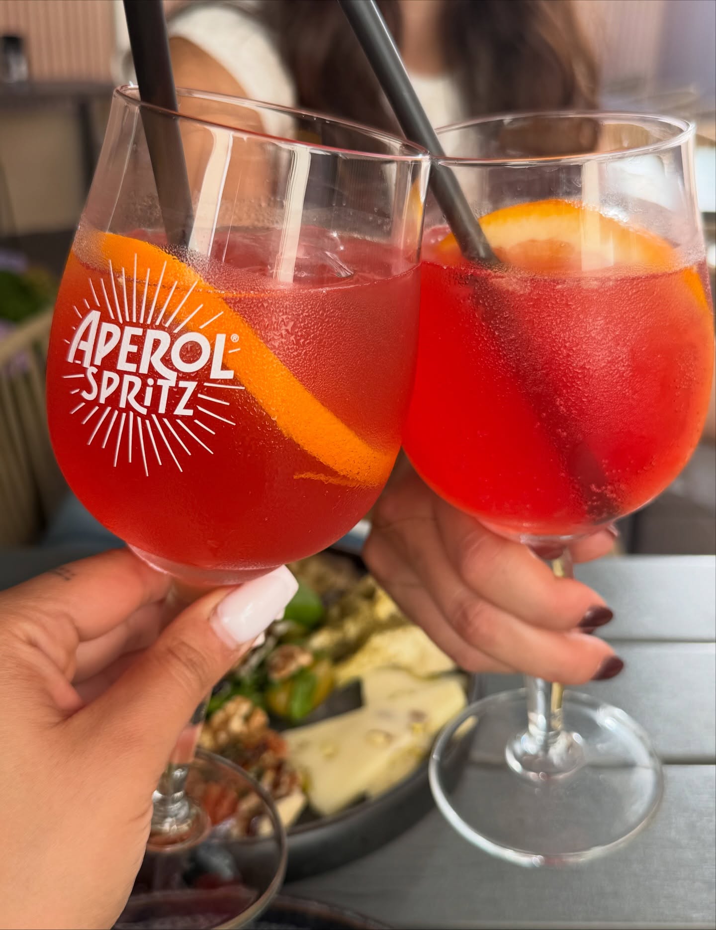Aperol Spritz auf der Terrasse von L'Antica Pizzeria Stuttgart