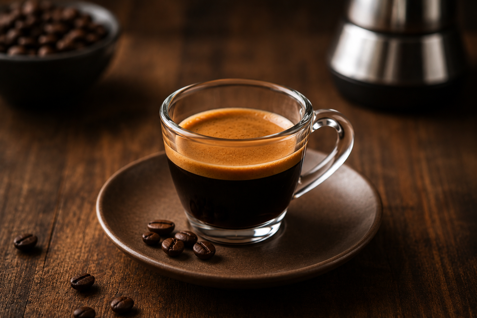 Italienischer Espresso bei L'Antica Pizzeria Napoletana Stuttgart