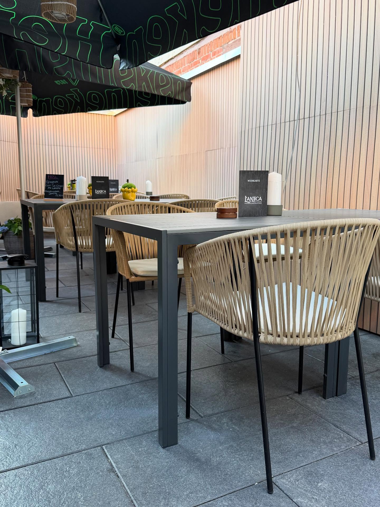 Terrasse der L'Antica Pizzeria Napoletana in Stuttgart-Süd