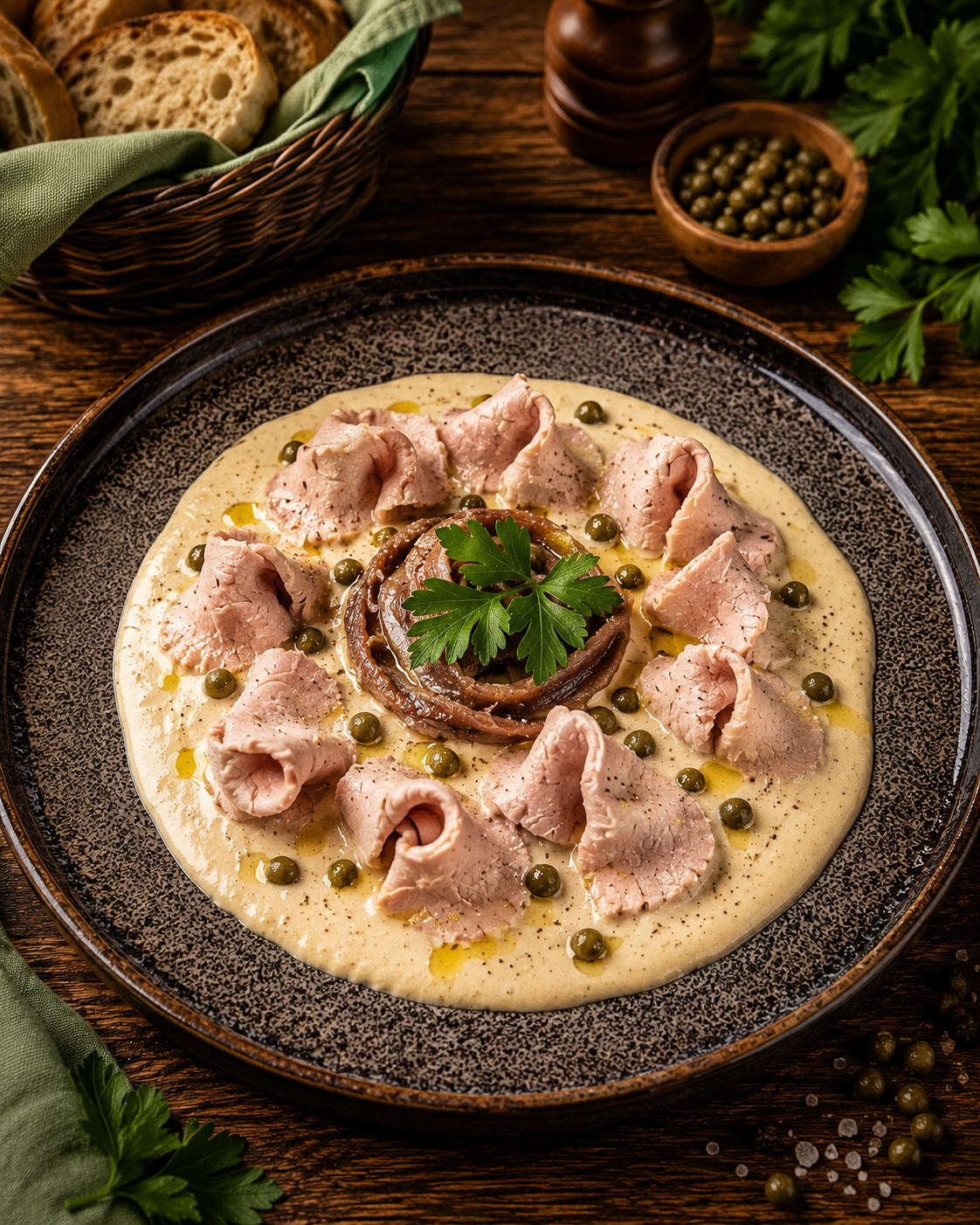 Italienische Vorspeise Vitello Tonnato bei L'Antica Pizzeria Napoletana Stuttgart